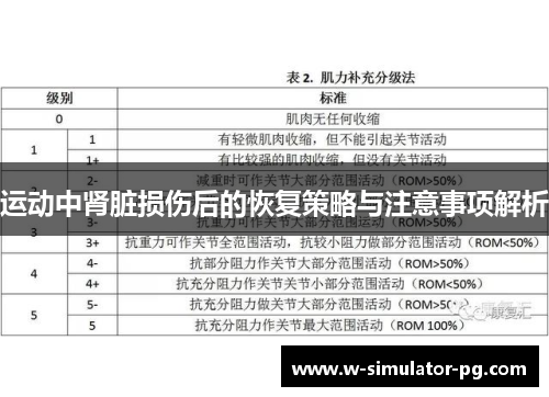 运动中肾脏损伤后的恢复策略与注意事项解析 运动中肾脏损伤后的恢复策略与注意事项解析