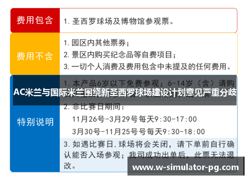 AC米兰与国际米兰围绕新圣西罗球场建设计划意见严重分歧